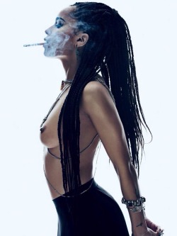 2jam4u:  delirious-thought:ZOË MOTHERFUCKING KRAVITZ.  Flaunt Magazine. shot by Zackery Michael.