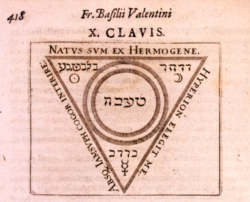magictransistor:Matthaeus Merian. The Twelve Keys of Basil Valentine. Musaeum Hermeticum. 1678.The B