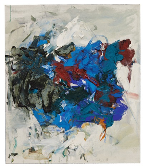 Joan Mitchell (American, 1925-1992), Blues Away, 1964. Oil on canvas, 50.8 x 43.2 cm.