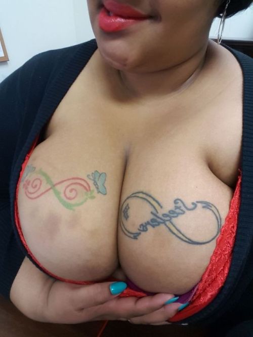 bbwlatina-love:  My tits are still bruised from all the spankings i gave them last week, i love it 💋💋