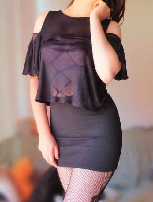 sexyescapeworld: The outfit I took to work today. I wore only my crotchless full bodystocking u