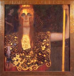 gustavklimt-art:   Minerva or Pallas Athena (1898)   Gustav Klimt   