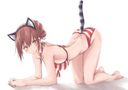 getyournekoshere:  Follow for more cute cat girls :3 Source