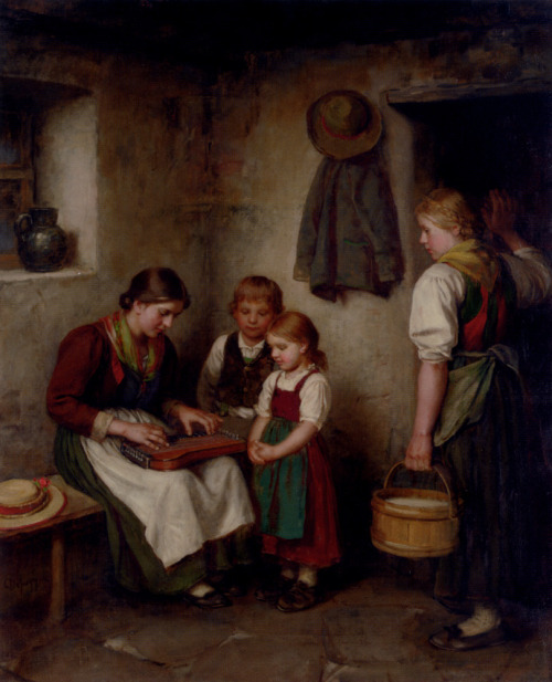 The music lesson Franz von Defregger