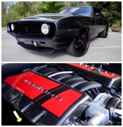 hotamericancars:  Mean Pro Touring 1969 Chevrolet Camaro SS LS7 See The Article + Video