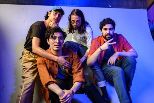 Divino Niño backstage at House of Vans Chicago right before their rad Vans House Parties set 