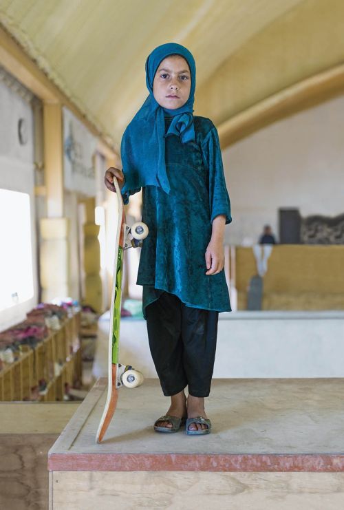 refinery29:These Skater Girls In Kabul Are Inspiring — & ADORABLE “Skateboarding in itself is an