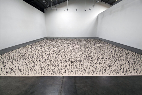 likeafieldmouse:Zadok Ben-David - Blackfield (2006-9) - Hand-painted steel and sand“Black