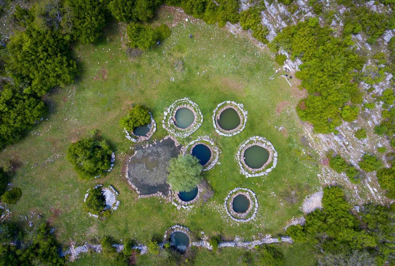Ancient fairy wells in Croatia.