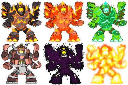 Here are my redesigns for all the returning monsters for War of the Monsters: Apocalypse, my fanmade