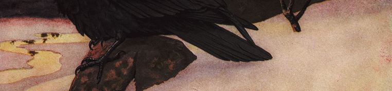 calanthesfeuillemort:  Halloween Alphabet: R, a flock of ravens 