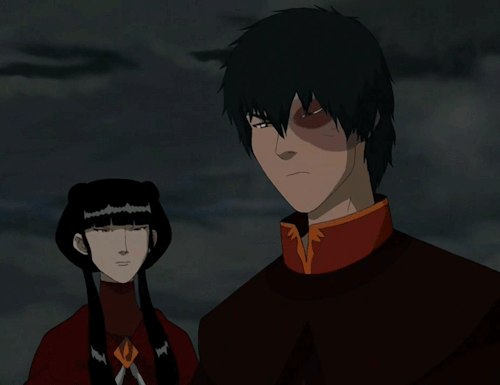 ka-tara:Gif request: Mai comforting Zuko vs. Katara