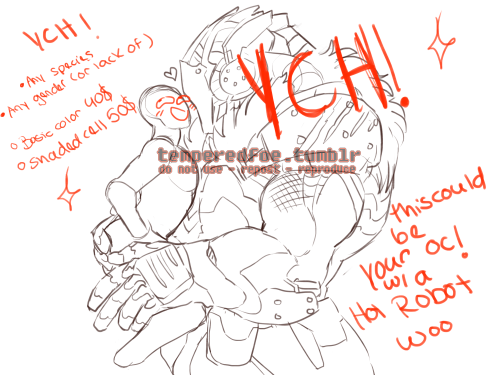 Porn temperedfoe:  Yo! A YCH Commission! What photos