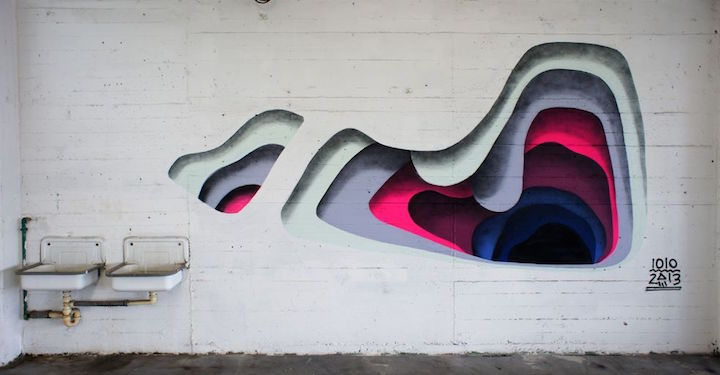 mymodernmet:  Since 2009, German street artist 1010 has been creating these mysterious,