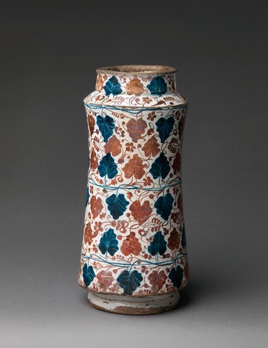 Pharmacy Jar, 1435–75, Metropolitan Museum of Art: CloistersThe Cloisters Collection, 1956Size