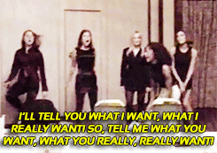 feyminism-blog:We wrote Wannabe quite soon after the showcase. I think we wrote it maybe in about 15