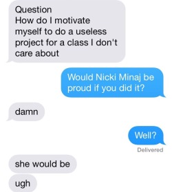 Mattys-Thigh-Gap:  Turntechtestify:  How To Motivate.  Nicki Honestly Is The Only
