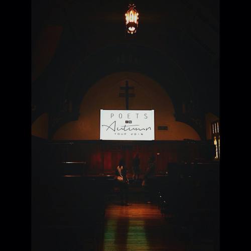 At The Poets In Autumn Tour Before The Set. It's Gonna Be A Great Night. #poetsinautumntour2015 #serve