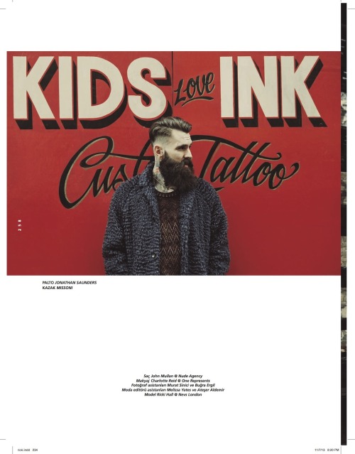 beardifulbeards:  stonehairsalon:  Ricki Hall for L’officiel MagazinePhotographer: Olgac Bozalp Hair: John Mullan for Nude Agency at Stone HairStylist: Eilidh Greig Mua: Charlotte Reid  Model: Ricki Hall @ Nevs London  beardifulRicki, you’re killing