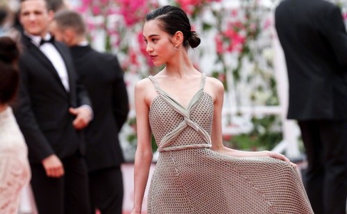 Kiko Mizuhara in Christian Dior SPRING 2018 COUTURE at the 2018 Cannes Film Festival