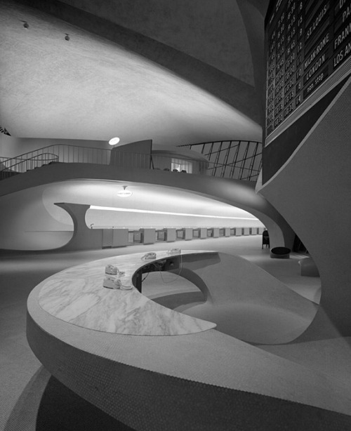 victorsmeditations: theimportanceofbeingmodernist: Come Fly With Me: TWA Terninal by Eero Saarinen- 