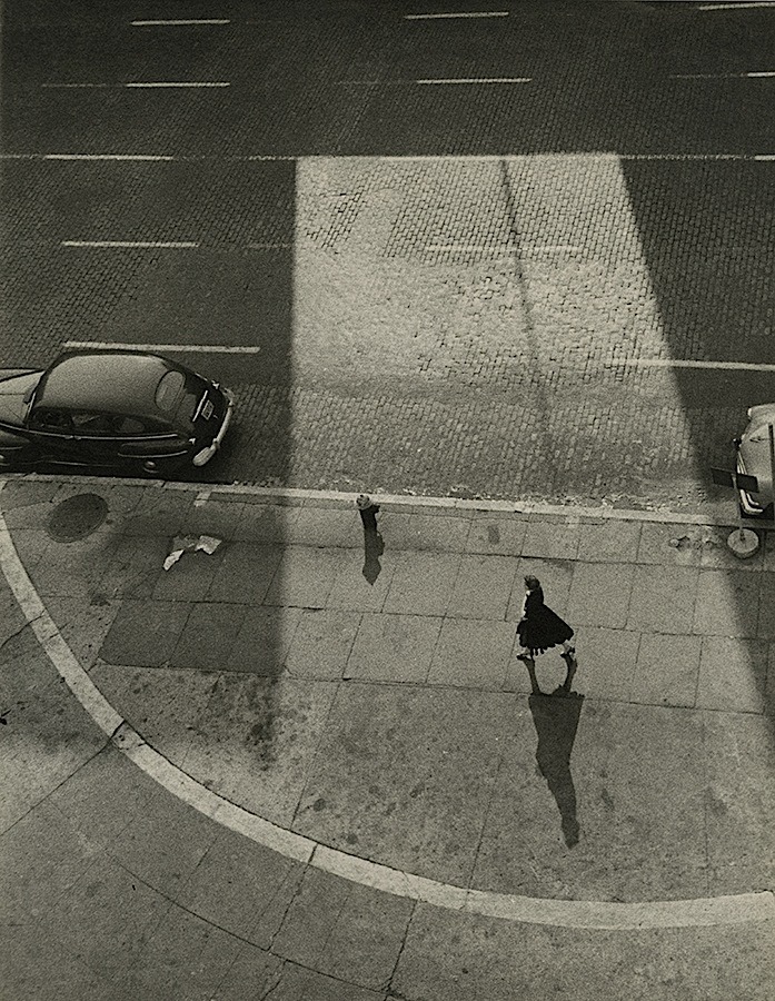 Gita Lenz. Street Scene (Carmine Street & 7th Avenue, NY), late 1940s - 1950s