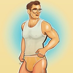 studsketch:geektastic #gayart #gayartist #gayartwork #gaydrawing #gayillustration #gaycartoon #homoart #maleart #queerart #hunk #hunks #briefs #undies #mensunderwear #gayundies #gayunderwear #gaynerd #gaygeek #gayhunk #gaystud #sexyman #sexyboy #hotguy