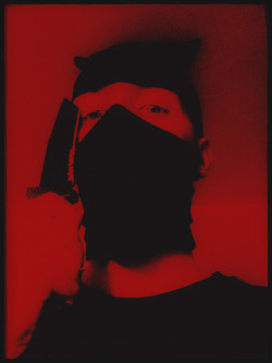 Surrealist-Phantoms:  Self-Shadowing-Prey:self-Portrait In Red Follow My Personal/Side-Blog