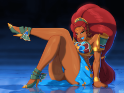 tovio-rogers:breath of the wild’s Urbosa drawn up for patreon.  &lt; |D’‘‘‘‘
