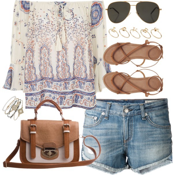 Outfit for summer by ferned featuring heart shaped jewelry
Topshop paisley print shirt, 85 AUD / Rag & bone/JEAN blue jean short shorts, 320 AUD / ASOS woven flat, 44 AUD / Satchel hand bag / Topshop stone jewelry, 11 AUD / ASOS heart shaped jewelry,...
