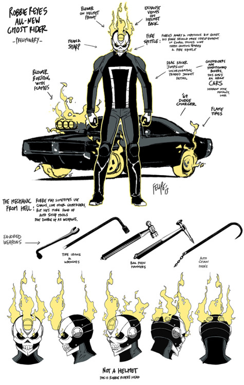 felipesmithart: All-New Ghost Rider development art and personal sketches by Felipe Smith. More here