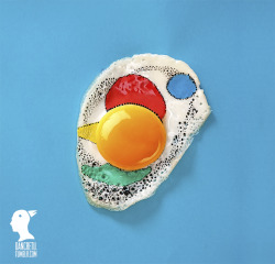 dancretu:  acrylic on fried egg