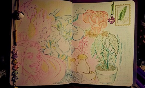 i love these pages in my sketchbook sm T__T