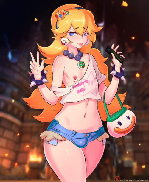 causticc-art:Hold on, I have to go buy a Bowser costume asap.nice wide hips on these fembois