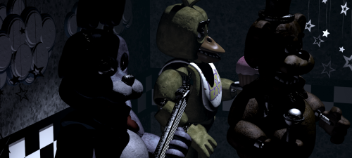 askgoldenfazbear:  lyralei-the-pixie:  I don’t think you’re ready for freddy.  you know shit’s getting real when freddy gives you goldie’s white pupil death stare 