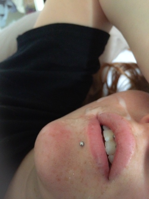 pervertedprincesss:  I’ve lost count of the amount of you that have asked to see me with cum on my face, so here you go 😘