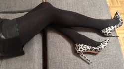 mdandra:Do you like my new snow leopard heels ?