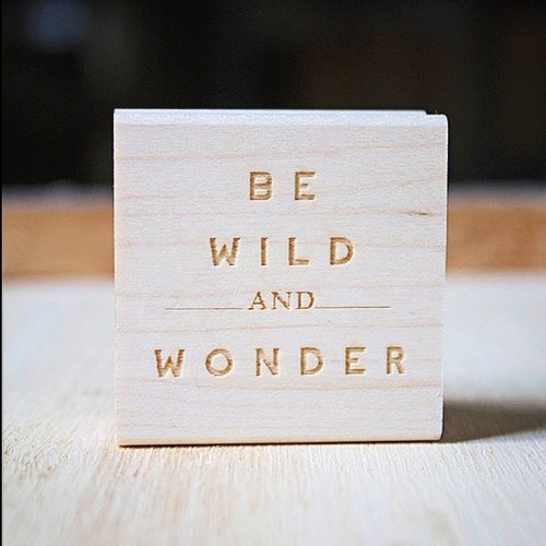 Sometimes the littlest things can have the biggest impact. &ldquo;Be Wild and Wonder&rdquo; 