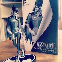 thetarrpit:  💜 Oh man guys @cameronmstewart got his Batgirl statue in the mail, I can’t wait to get mine..! It’s super gorgeous! Holy shit my name is on that box..!!! 😳💜✨