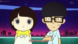 yug0:  this piece of shit kid from this anime i’m watching keeps saying death metal in place of random words and its killing me 