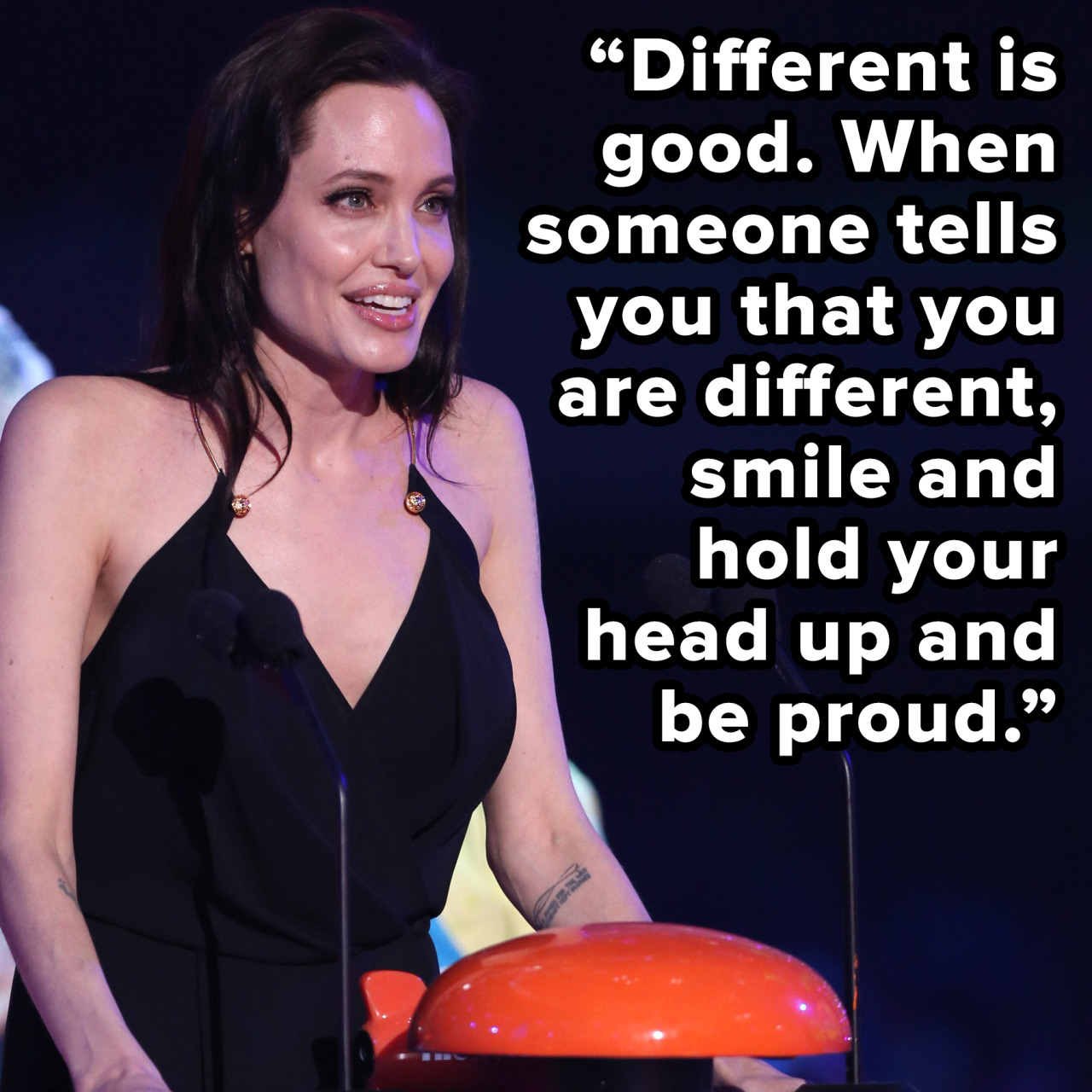 But seriously though, how great was Angelina’s Kids’ Choice Awards speech?