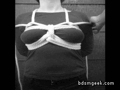 howtobdsm:  How to Tie a Modified Perls Chest Harness - KnottyBoys 