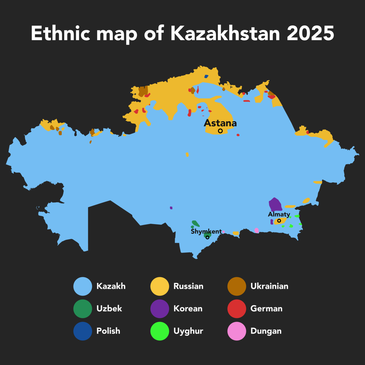 Ethnic Map Of Kazakhstan 2025 Maps On The Web 31e32b2156d229f3cafec04e9147e66b29c2b07d