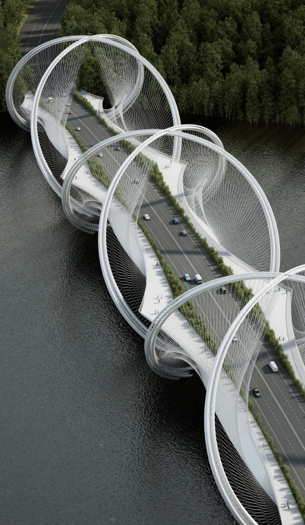 San Shan (三⼭) Bridge | Architect: Penda