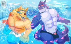 loneliest-bara:  UNDERWATER BOYS! Commission for for vitorcastro17 on twitterｏ（Ｕ・ω・）⊃ support on patreon!