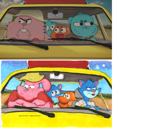 ArtStation - Gumball & Darwin [redraw]