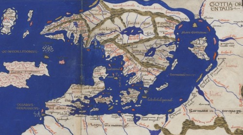 mapsontheweb:Map of Scandinavia by Nicolaus Germanus, ~1467.