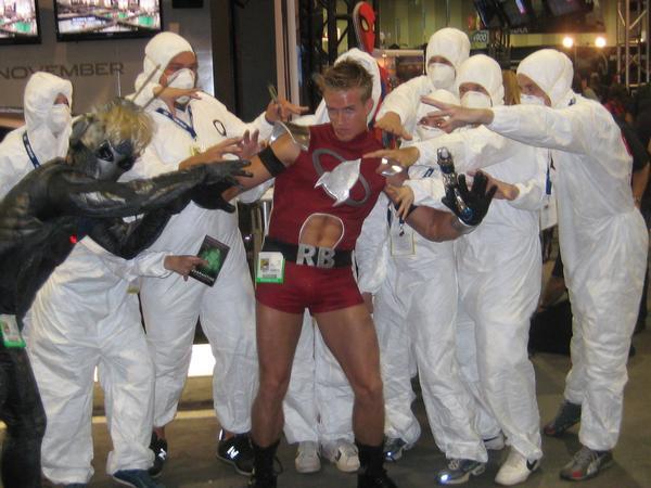 heroperil:  James Ellis as “Rocketboy” at Comic Con 2008.     Final pic is