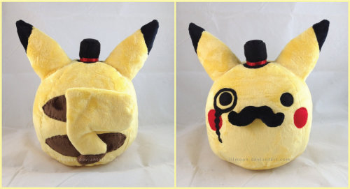pokemonfourever:  Fancy Pikachu Plush by *LiLMoon 