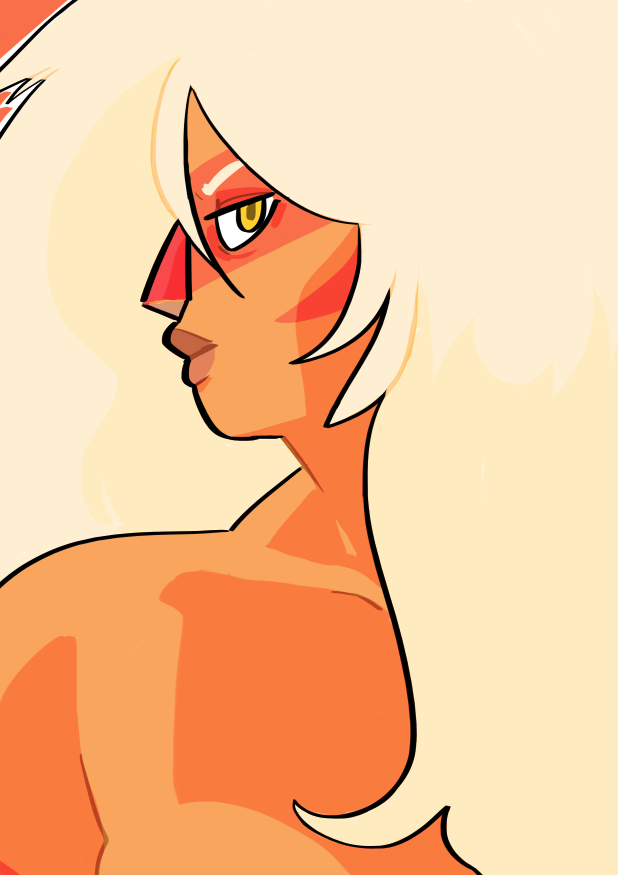 luurudoodles:  a Jasper and my fav gem for avaruuskala, and a baking Garnet for kahvikuppi!